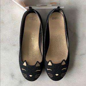 Gymboree Cat Flats w/ sparkle. Size 2 New